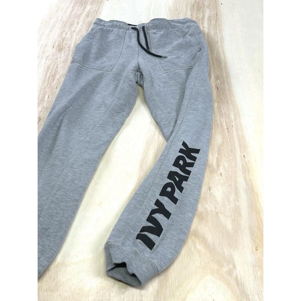 Ivy-park Women's Grey and Black Joggers-tracksuits